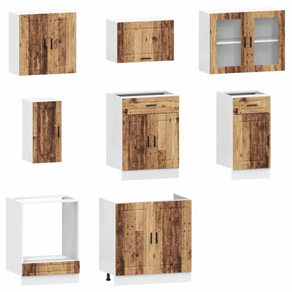 vidaXL 8 Piece Kitchen Cabinet Set "Kalmar" Old Wood Engineered Wood 4