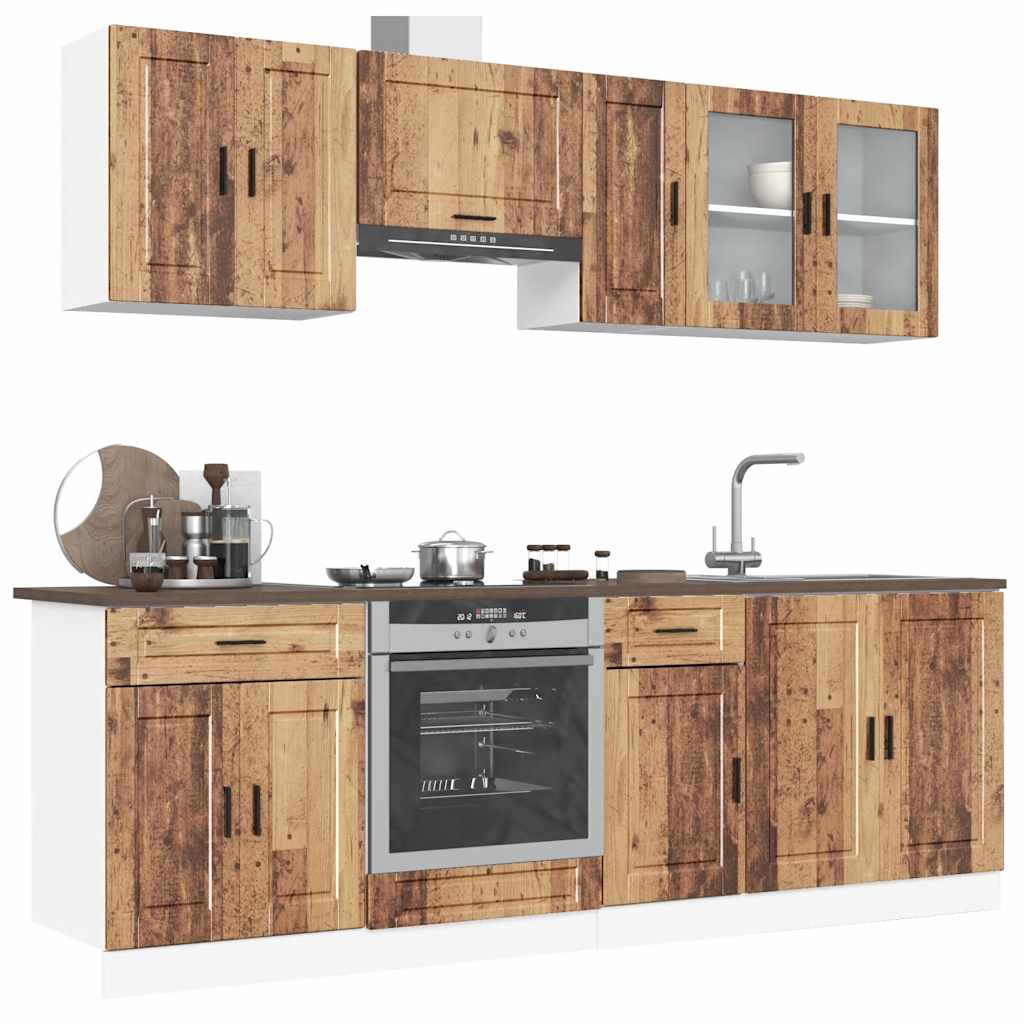 vidaXL 8 Piece Kitchen Cabinet Set "Kalmar" Old Wood Engineered Wood 1