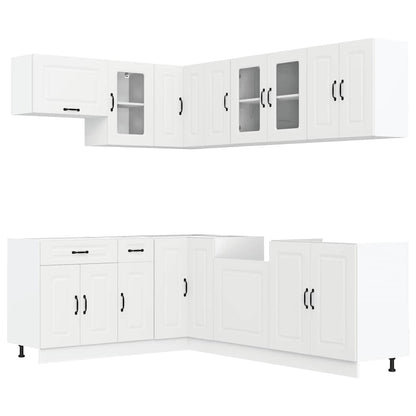 vidaXL 11 Piece Kitchen Cabinet Set "Kalmar" White Engineered Wood 2