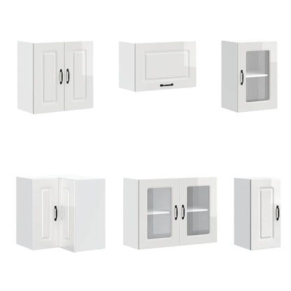 vidaXL 11 Piece Kitchen Cabinet Set "Kalmar" Gloss White Engineered Wood 5