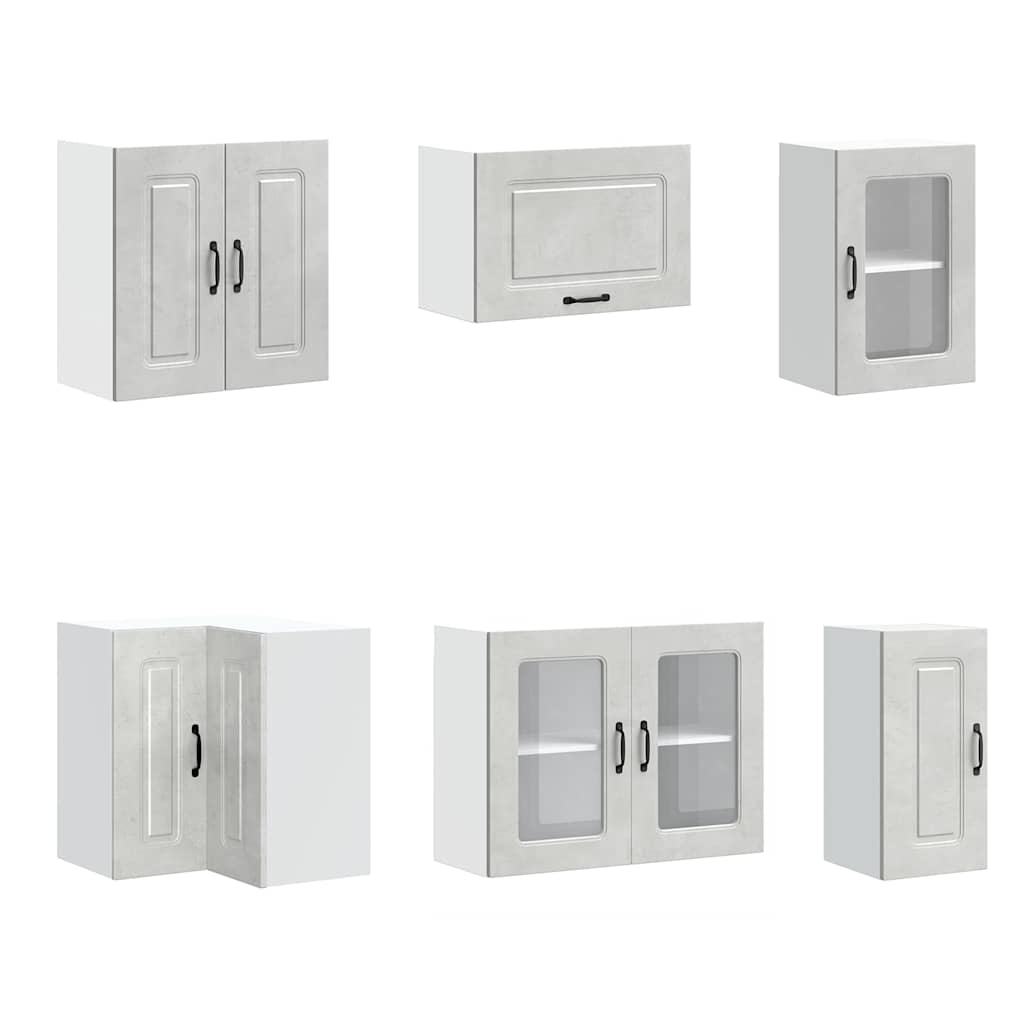 vidaXL 11 Piece Kitchen Cabinet Set "Kalmar" Concrete Grey 5