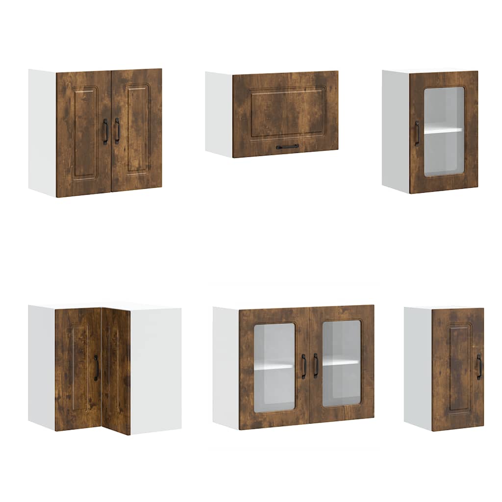 vidaXL 11 Piece Kitchen Cabinet Set "Kalmar" Smoked Oak Engineered Wood 5