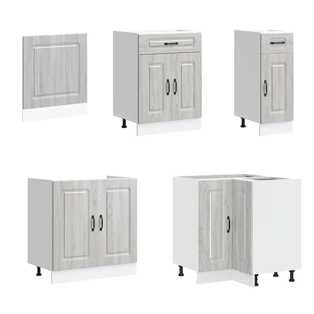 vidaXL 11 Piece Kitchen Cabinet Set "Kalmar" Grey Sonoma Engineered Wood 4