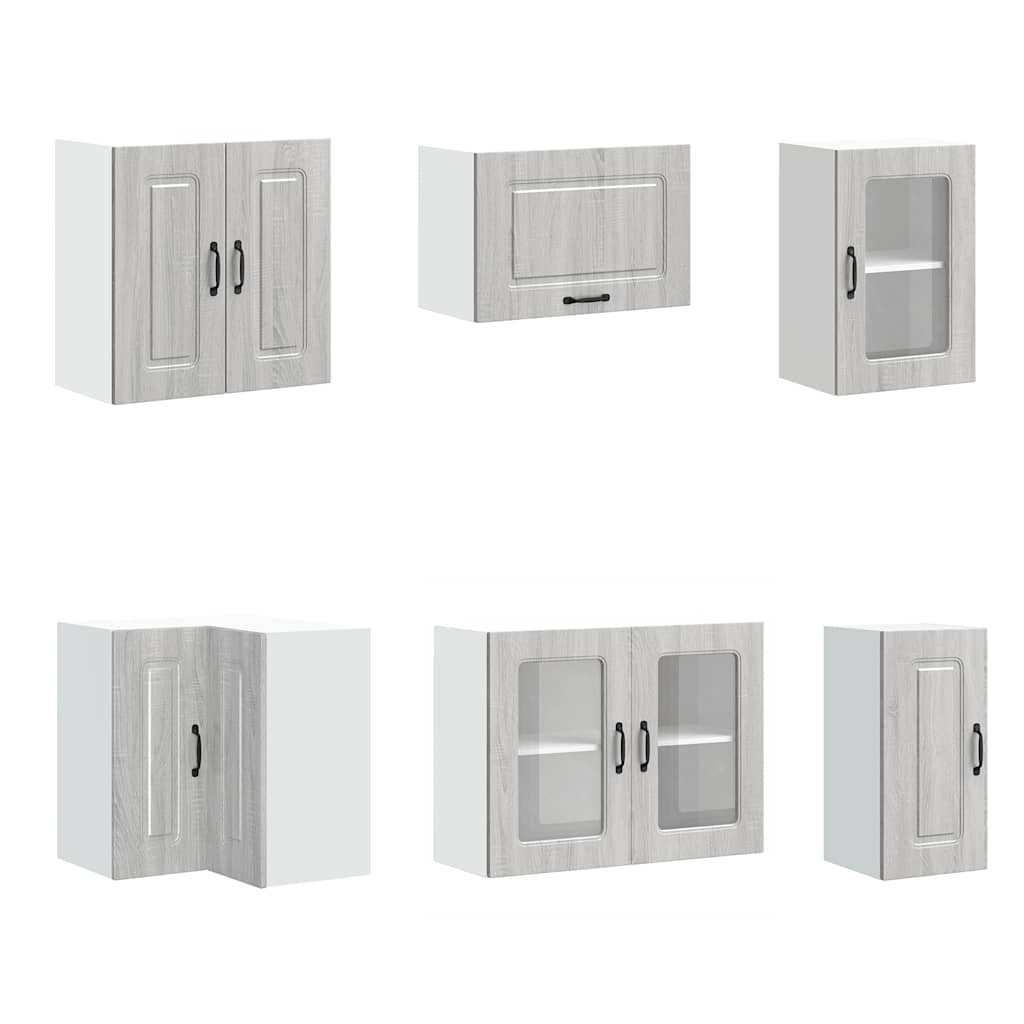 vidaXL 11 Piece Kitchen Cabinet Set "Kalmar" Grey Sonoma Engineered Wood 5