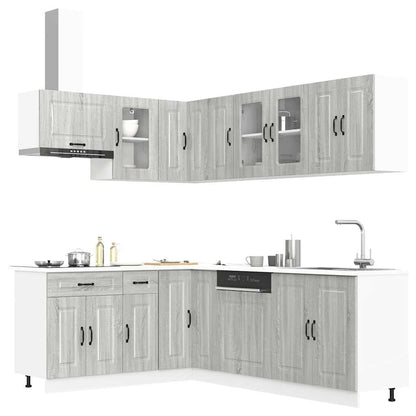 vidaXL 11 Piece Kitchen Cabinet Set "Kalmar" Grey Sonoma Engineered Wood 1
