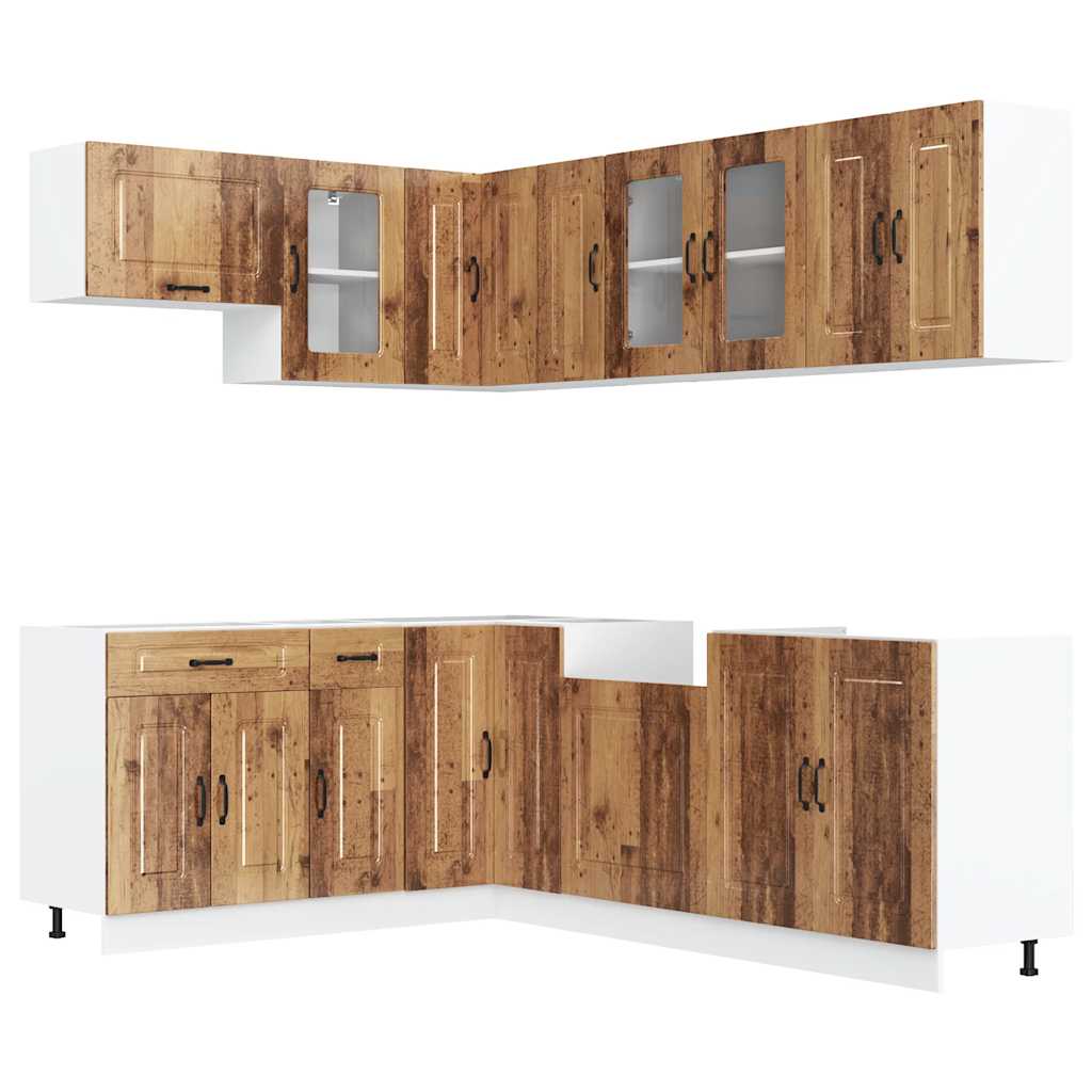 vidaXL 11 Piece Kitchen Cabinet Set "Kalmar" Old Wood Engineered Wood 2