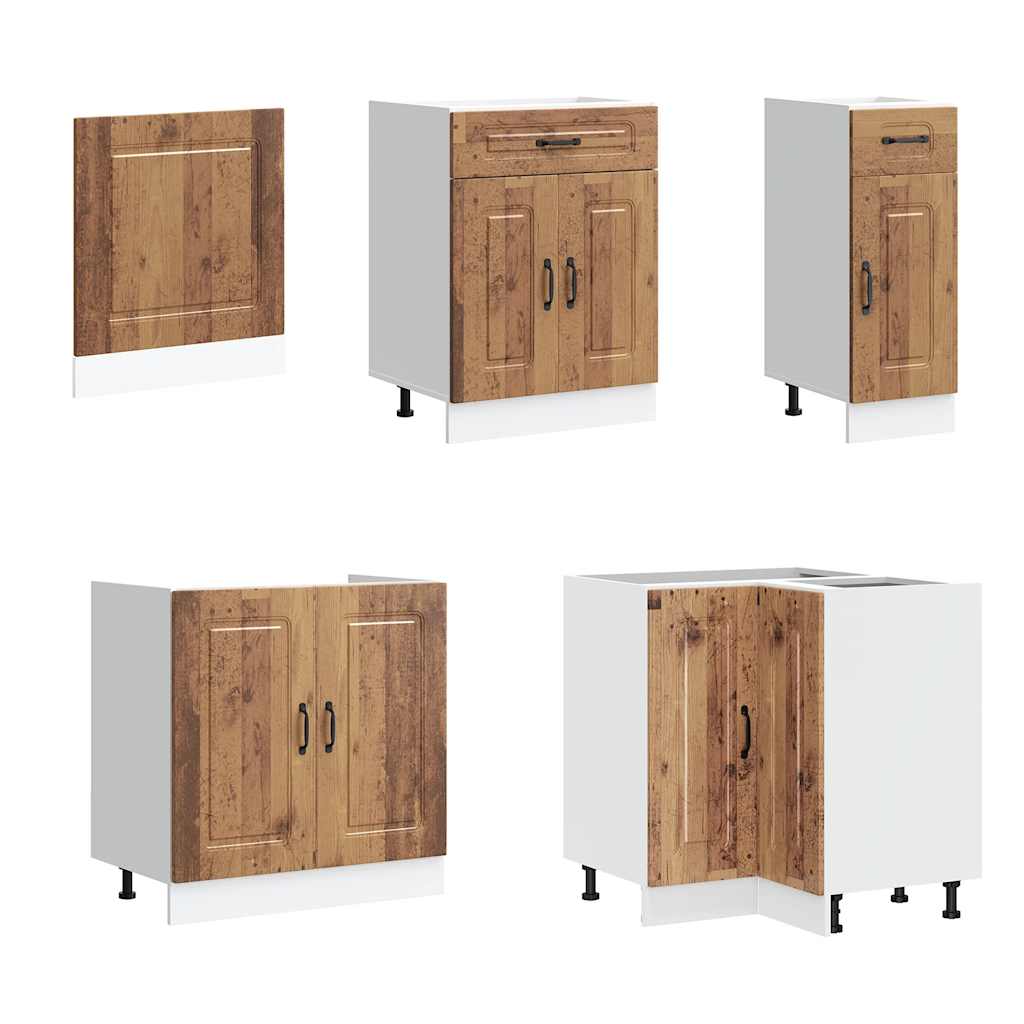 vidaXL 11 Piece Kitchen Cabinet Set "Kalmar" Old Wood Engineered Wood 4