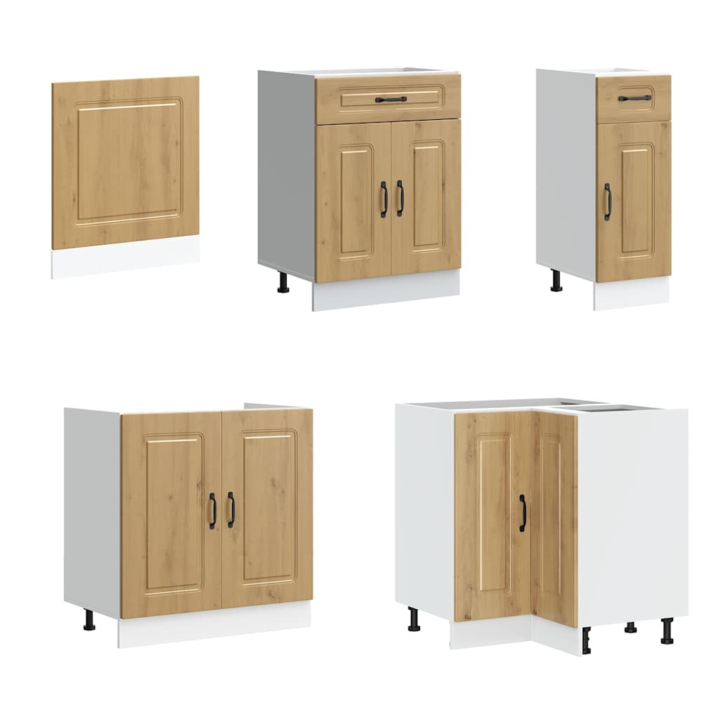 vidaXL 11 Piece Kitchen Cabinet Set "Kalmar" Artisan Oak Engineered Wood 4