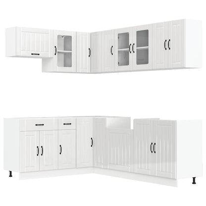 vidaXL 11 Piece Kitchen Cabinet Set "Lucca" Gloss White Engineered Wood 2