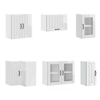 vidaXL 11 Piece Kitchen Cabinet Set "Lucca" Gloss White Engineered Wood 5