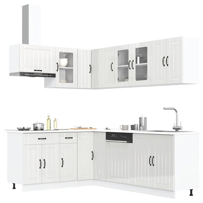 vidaXL 11 Piece Kitchen Cabinet Set "Lucca" Gloss White Engineered Wood 1