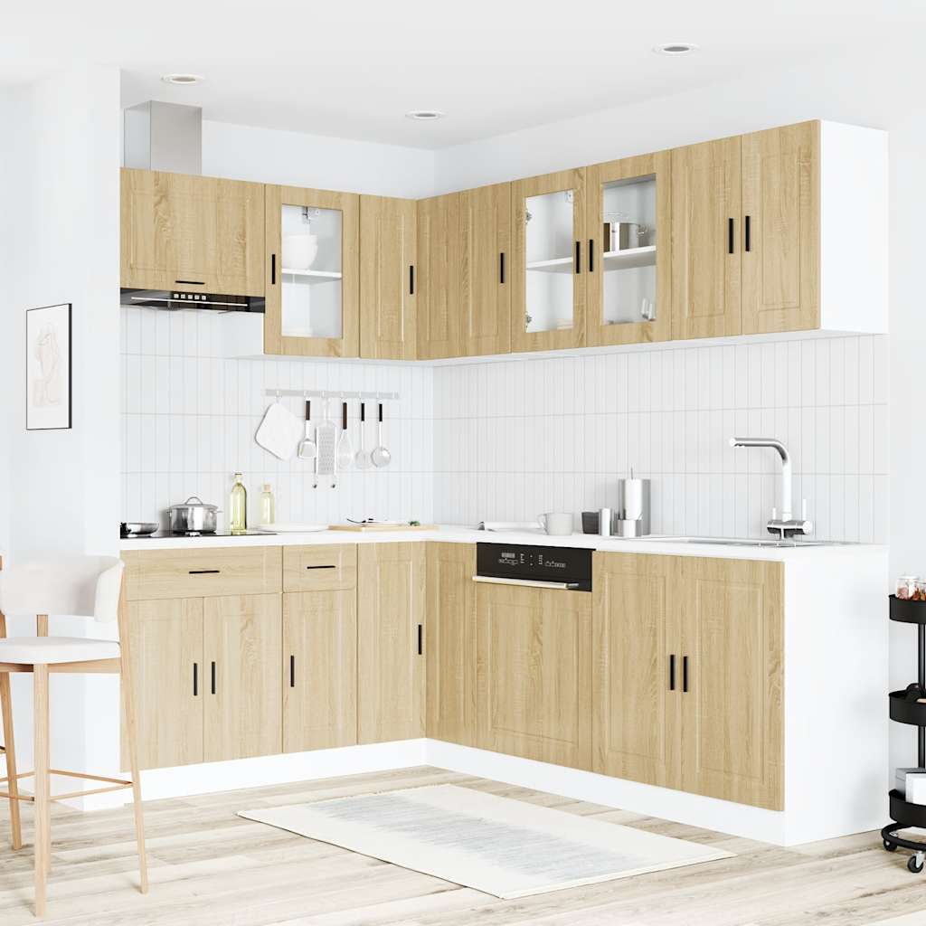 vidaXL 11 Piece Kitchen Cabinet Set "Porto" Sonoma Oak Engineered Wood 3