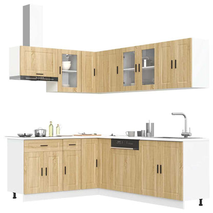 vidaXL 11 Piece Kitchen Cabinet Set "Porto" Sonoma Oak Engineered Wood 1
