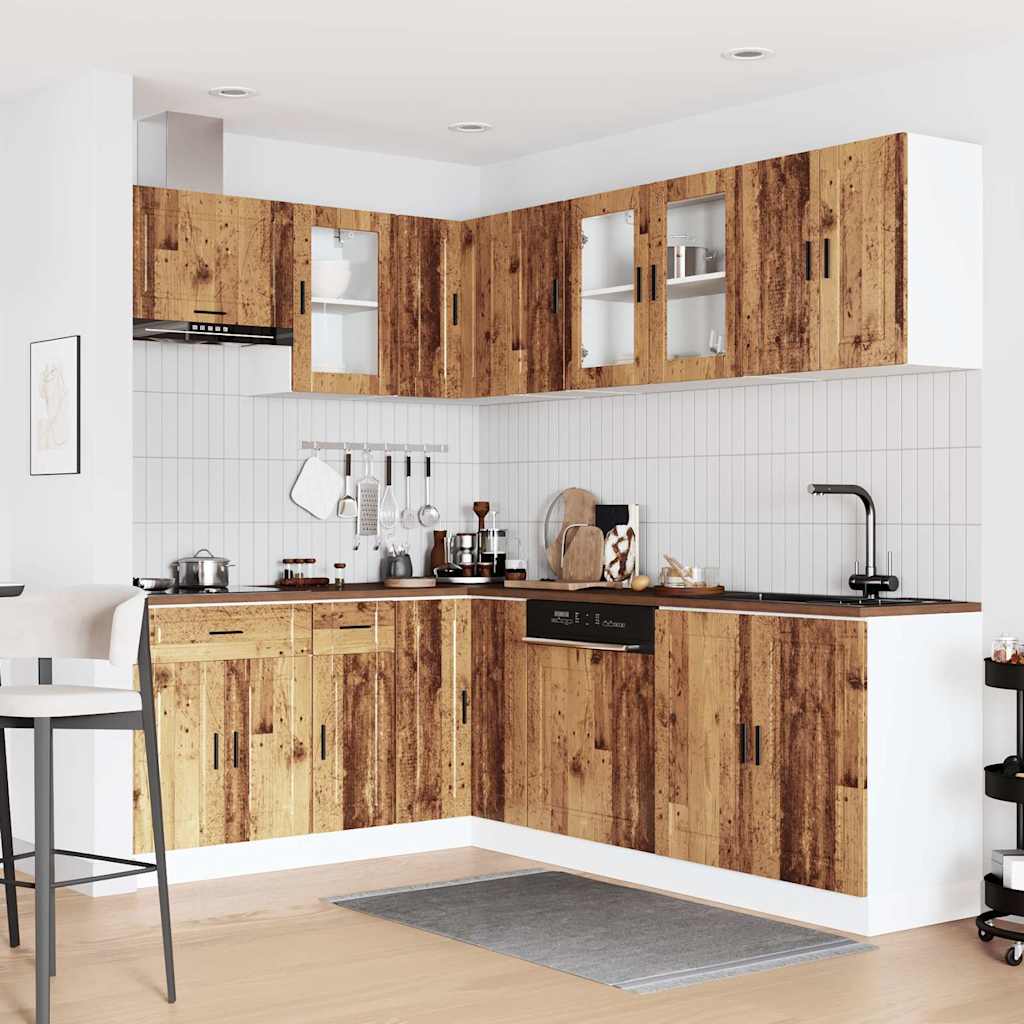 vidaXL 11 Piece Kitchen Cabinet Set "Porto" Old Wood Engineered Wood 3