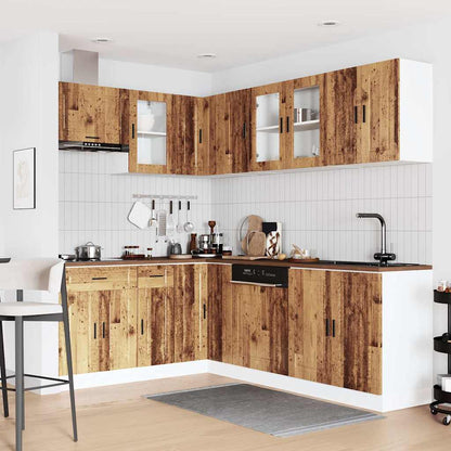 vidaXL 11 Piece Kitchen Cabinet Set "Porto" Old Wood Engineered Wood 3