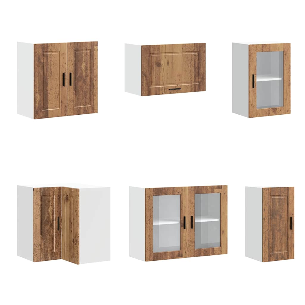 vidaXL 11 Piece Kitchen Cabinet Set "Porto" Old Wood Engineered Wood 5