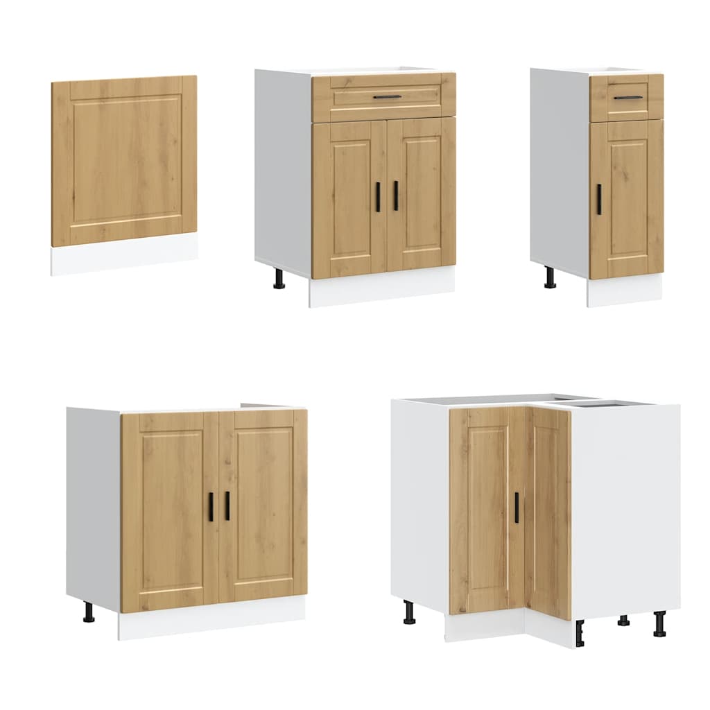 vidaXL 11 Piece Kitchen Cabinet Set "Porto" Artisan Oak Engineered Wood 4