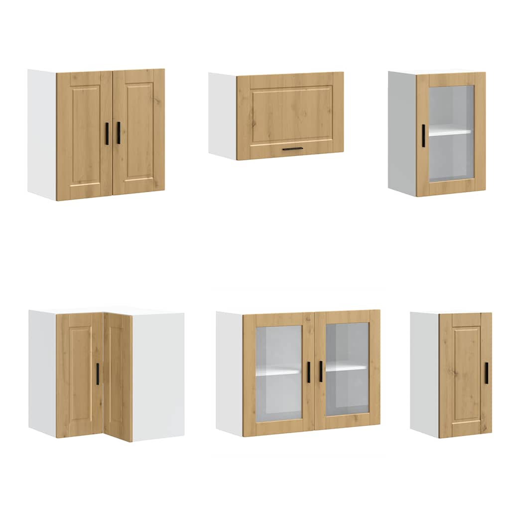 vidaXL 11 Piece Kitchen Cabinet Set "Porto" Artisan Oak Engineered Wood 5