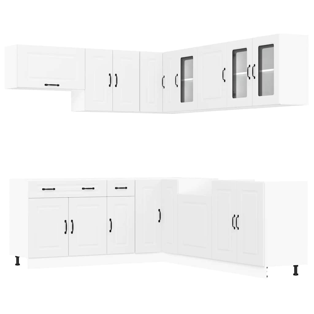 vidaXL 11 Piece Kitchen Cabinet Set "Kalmar" White Engineered Wood 2