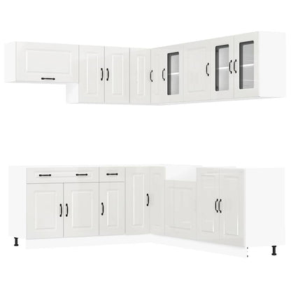 vidaXL 11 Piece Kitchen Cabinet Set "Kalmar" Gloss White Engineered Wood 2