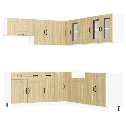 vidaXL 11 Piece Kitchen Cabinet Set "Kalmar" Sonoma Oak Engineered Wood 2