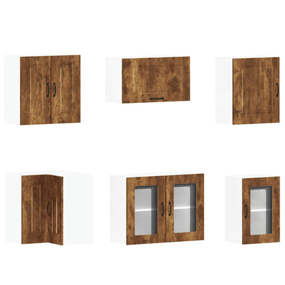 vidaXL 11 Piece Kitchen Cabinet Set "Kalmar" Smoked Oak Engineered Wood 5