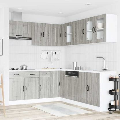 vidaXL 11 Piece Kitchen Cabinet Set "Kalmar" Grey Sonoma Engineered Wood 3