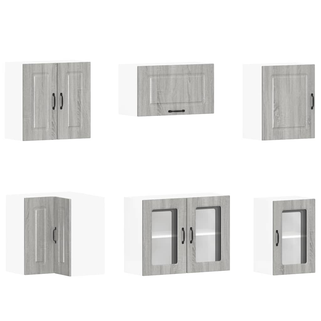 vidaXL 11 Piece Kitchen Cabinet Set "Kalmar" Grey Sonoma Engineered Wood 5