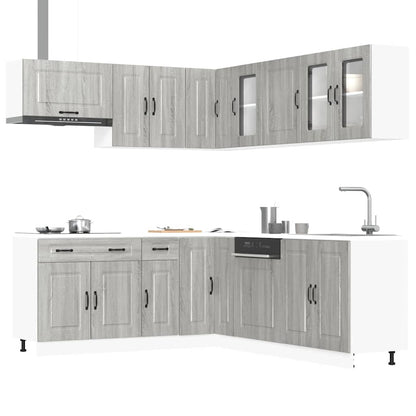 vidaXL 11 Piece Kitchen Cabinet Set "Kalmar" Grey Sonoma Engineered Wood 1