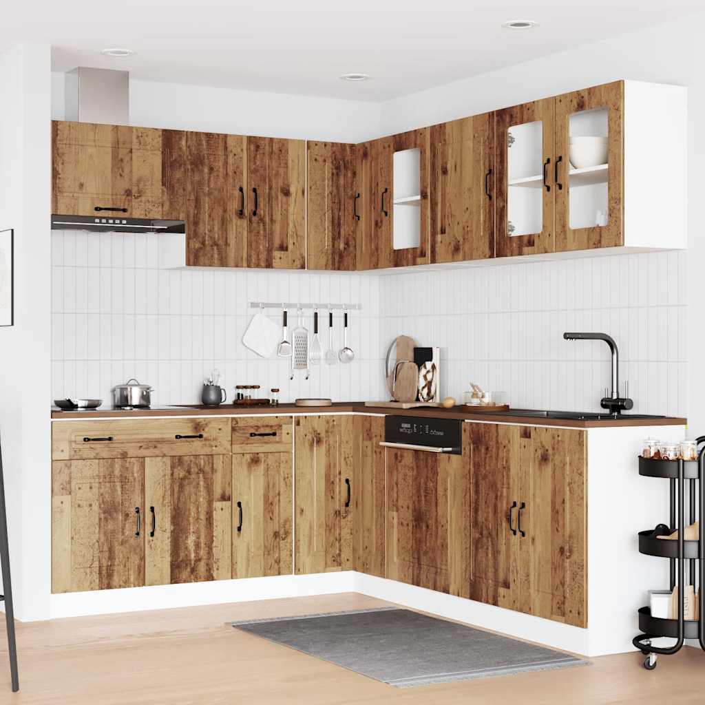 vidaXL 11 Piece Kitchen Cabinet Set "Kalmar" Old Wood Engineered Wood 3