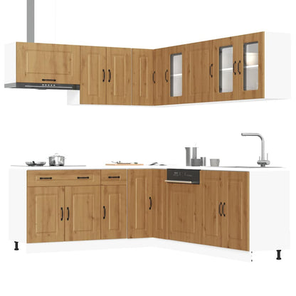 vidaXL 11 Piece Kitchen Cabinet Set "Kalmar" Artisan Oak Engineered Wood 1