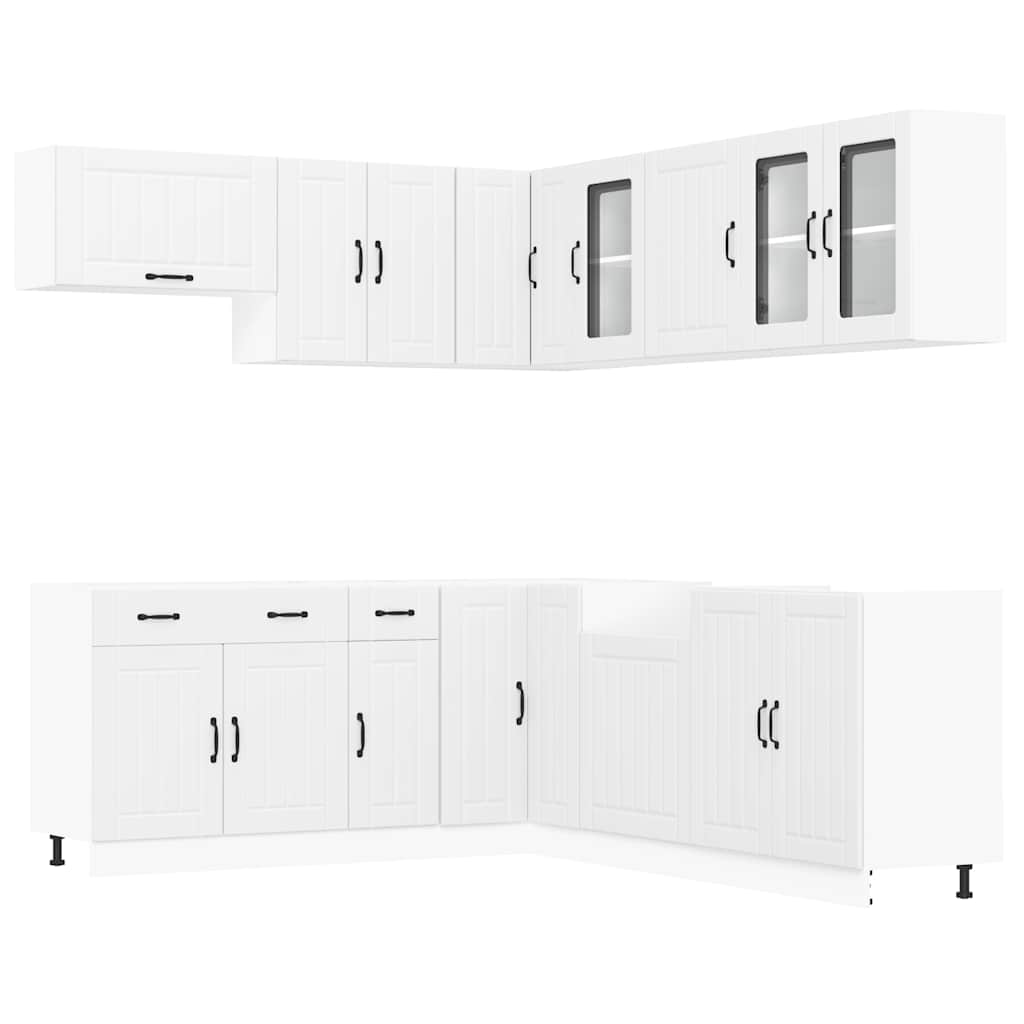 vidaXL 11 Piece Kitchen Cabinet Set "Lucca" White Engineered Wood 2