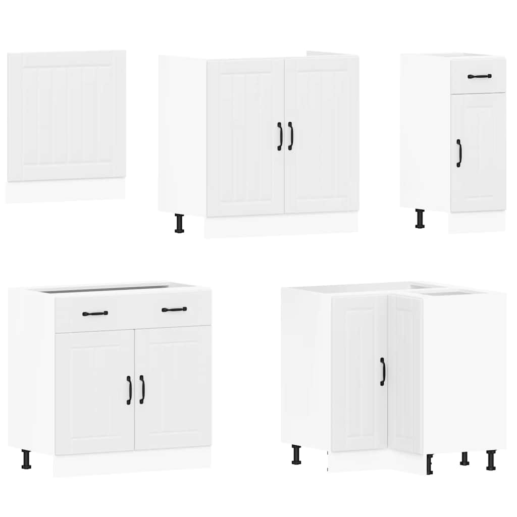 vidaXL 11 Piece Kitchen Cabinet Set "Lucca" White Engineered Wood 4