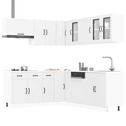 vidaXL 11 Piece Kitchen Cabinet Set "Lucca" White Engineered Wood 1