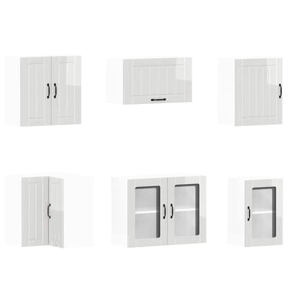 vidaXL 11 Piece Kitchen Cabinet Set "Lucca" Gloss White Engineered Wood 5