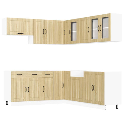 vidaXL 11 Piece Kitchen Cabinet Set "Lucca" Sonoma Oak Engineered Wood 2