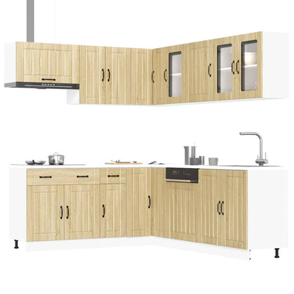 vidaXL 11 Piece Kitchen Cabinet Set "Lucca" Sonoma Oak Engineered Wood 1