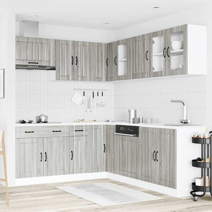 vidaXL 11 Piece Kitchen Cabinet Set "Lucca" Grey Sonoma Engineered Wood 3