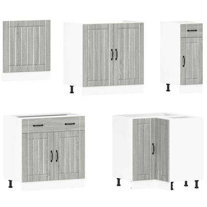vidaXL 11 Piece Kitchen Cabinet Set "Lucca" Grey Sonoma Engineered Wood 4