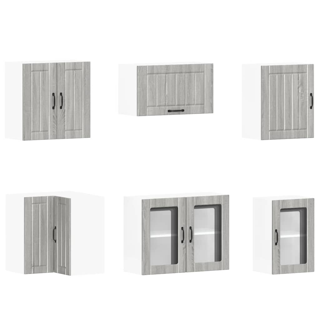 vidaXL 11 Piece Kitchen Cabinet Set "Lucca" Grey Sonoma Engineered Wood 5