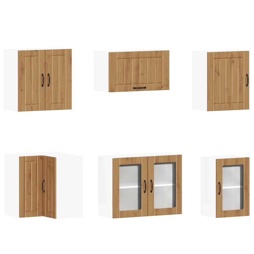 vidaXL 11 Piece Kitchen Cabinet Set "Lucca" Artisan Oak Engineered Wood 5