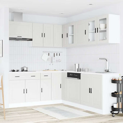 vidaXL 11 Piece Kitchen Cabinet Set "Porto" White Engineered Wood 3
