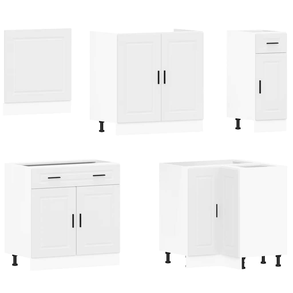 vidaXL 11 Piece Kitchen Cabinet Set "Porto" White Engineered Wood 4