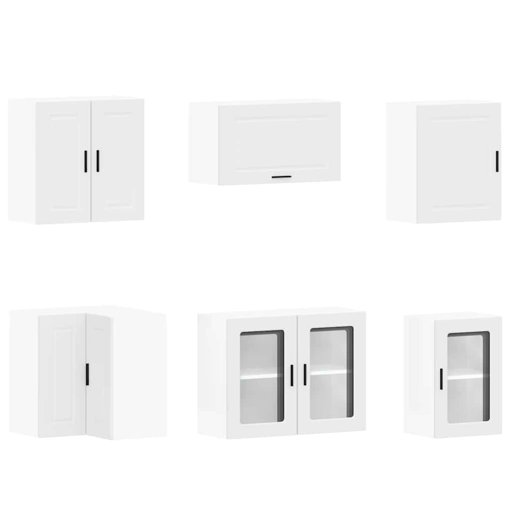vidaXL 11 Piece Kitchen Cabinet Set "Porto" White Engineered Wood 5