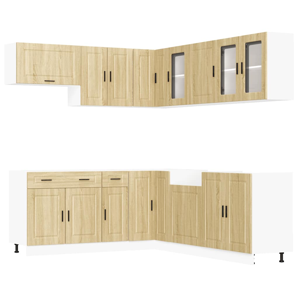 vidaXL 11 Piece Kitchen Cabinet Set "Porto" Sonoma Oak Engineered Wood 2
