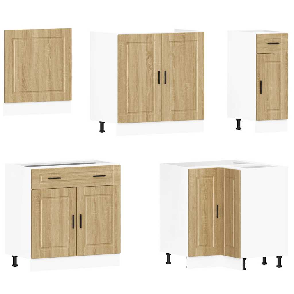 vidaXL 11 Piece Kitchen Cabinet Set "Porto" Sonoma Oak Engineered Wood 4
