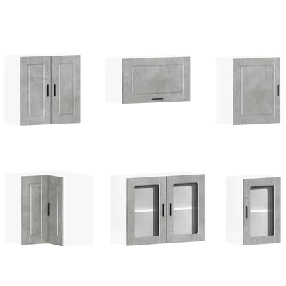 vidaXL 11 Piece Kitchen Cabinet Set "Porto" Concrete Grey Engineered Wood 5