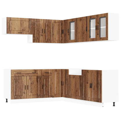 vidaXL 11 Piece Kitchen Cabinet Set "Porto" Old Wood Engineered Wood 2