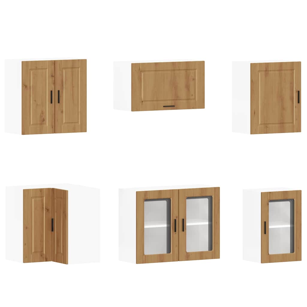 vidaXL 11 Piece Kitchen Cabinet Set "Porto" Artisan Oak Engineered Wood 5