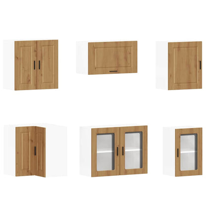 vidaXL 11 Piece Kitchen Cabinet Set "Porto" Artisan Oak Engineered Wood 5